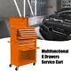 8 Drawers Tool Box Cart Tool Storage Cabinet Rolling Tool Chest With Wheels