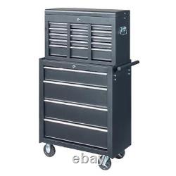 9-Drawer Rolling Tool Chest Large Tool Cabinet Organizer with Wheels / Drawers