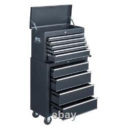 9-Drawer Rolling Tool Chest Large Tool Cabinet Organizer with Wheels / Drawers