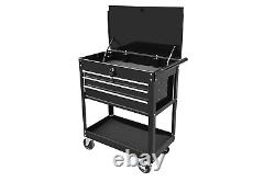 Aain 4 Drawer Mechanic Tool Utility Storage Cart 580 LBS Capacity Rolling Cart