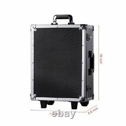 Aluminum Cameras & Accessories Rolling Trolley Case DIY Foam Storage Toolboxes