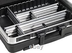 B&W International GO Portable Wheeled Rolling Tool Case Box with Pocket Boards