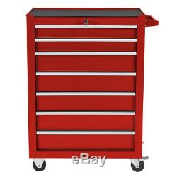 Bentley 25'' Metal Tool Box Rollcab Rolling Cabinet office Storage Red