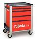 Beta Tools C24s5/r Mobile Roller Cabinet Tool Box 5 Drawer Roll Cab Red Rollcab