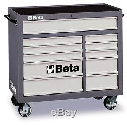 Beta Tools C38G Mobile Roller Cabinet Tool Box 11 Drawers Roll Cab Grey