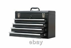 Black Color 4 Drawers Tool Box Garage Rolling Steel Cabinet Tool Storage Chest