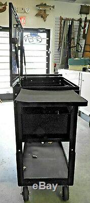 Blue-Point Roll Cart Tool Box 4 drawers Black color flip up top