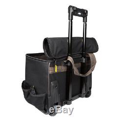 CLC L258 Large 17 Roller Rolling Tool Bag Box Carrier LED Light Lighted Handle