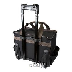 CLC L258 Large 17 Roller Rolling Tool Bag Box Carrier LED Light Lighted Handle