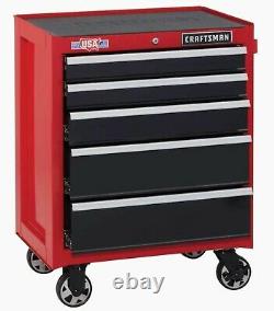 CRAFTSMAN 2000 Series 26.5-in W x 34-in H 5-Drawer Steel Rolling Tool Cabinet R