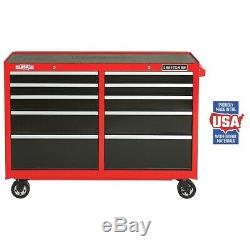 CRAFTSMAN 2000 Series 52-in W x 37.5-in H 10-Drawer Steel Rolling Tool Cabinet