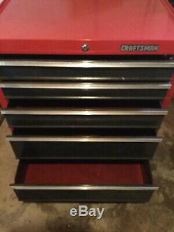 Craftsman 1000 Series 27 inch 5-Drawer Tool Chest Rolling Cabinet Black