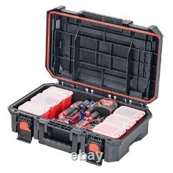 Craftsman 3Part Compartment Stackable Rolling Tool Box Set Wheels Mobile Storage