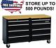 Craftsman Rolling Toolbox Cabinet 53 8 Drawer Mobile Workbench Black Tools New