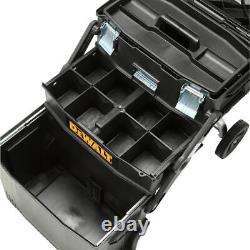 DEWALT Black Utility Rolling Portable Toolbox Cart Chest Tool-Storage-Box