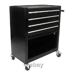 Detachable 4 Drawer Rolling Tool Trolley Tool Box with Large Cabinet Storage