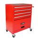 Detachable 4 Drawer Rolling Tool Trolley For Garage With Large Cabinet Storage