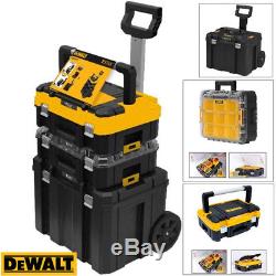 Dewalt DWST1-81049 TStak Tower Rolling Mobile Tool Storage Boxes 2 Tstak Cases