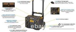 Dewalt Toughsystem 2 DS450 Rolling Mobile Tool Storage Box Trolley DS300 + DS166