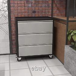Double Colored Rolling Metal Storage Cabinet Lockable Door with Large Space US