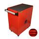 Double Door Rolling Cabinet Garage 3 Layer Convenient Toolbox With Casters& Lock