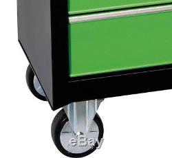 Draper Tools 7 Drawer Bearing Roller Cabinet Green Roll Cab Tool Box 66150