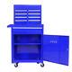 Drawer Rolling Tool Chest Tool Storage Cabinet & Tool Box Cart With Wheels Blue