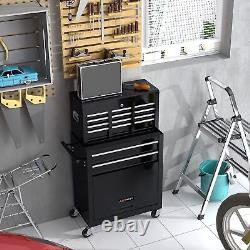 Drawers Tool Cart on Wheels, Rolling ToolBox Tool Storage, Drawer Rolling Tool Box