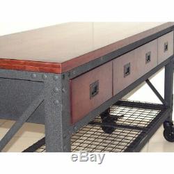 Duramax Rolling Workbench Furniture 72 in. X 24 in. With 3 Drawers, for Home, Ga