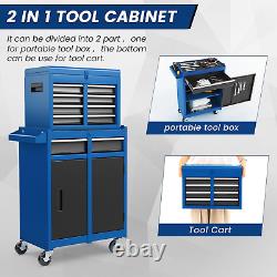 ERGOMASTER Tool Chest Heavy Duty Rolling Tool Box with Cabinet 5-Drawer for Lock