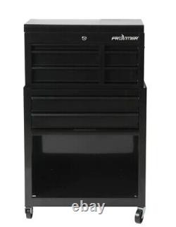 Frontier 24-Inch 5-Drawer Rolling Tool Chest Cabinet Combo, Ball Bearing Drawers