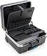Go Portable Wheeled Rolling Tool Case Box With Pocket Boards, Black