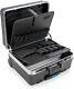 Go Portable Wheeled Rolling Tool Case Box With Pocket Boards Black