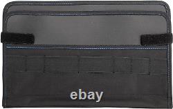 GO Portable Wheeled Rolling Tool Case Box with Pocket Boards, Black
