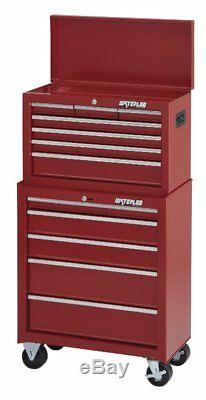Garage Tool Chest 5 Drawer Rolling Storage Tool Cabinet 500 Lbs Red Finish 26
