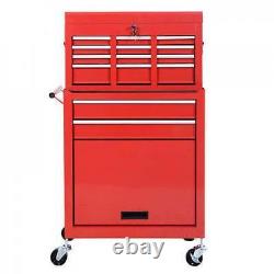 Goplus Removable Top Chest Box Rolling Tool Storage Cabinet Sliding Drawers New