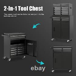 Goplus Tool Chest, 5-Drawer Rolling Tool Storage Cabinet with Detachable Top Too