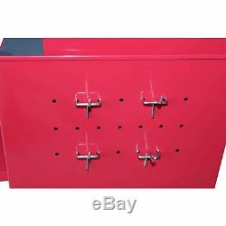 Gstandard 2 Piece Rolling Tool Storage 6 Drawer Cabinet Combo Chest Red, NEW