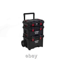 HUSKY Build-Out 22 In. Black Plastic 3-In-1 Tool Box Set