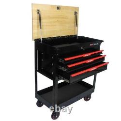 Heavy Duty 3-Drawer Rolling Mechanics Tool Cart Utility Storage Cabinet