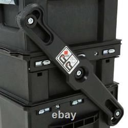 Heavy Duty 4-in-1 Rolling Toolbox Mobile Work Station Tool Storage Organizer Box