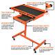 Heavy Duty Adjustable Work Table Bench With Drawer, 200 Lbs Rolling Tool Cart