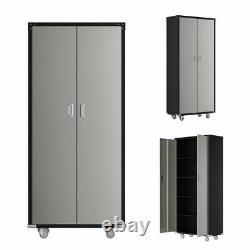 Heavy Duty Garage Rolling Tool Storage Cabinet Shelving Doors Easy to move New