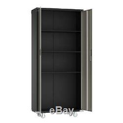 Heavy Duty Garage Rolling Tool Storage Office Cabinet Shelving Doors with Lock