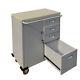 Heavy Duty Rolling Storage Cabinet Garage Toolbox With 4 Drawers/ Rubber Wheels