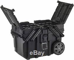 Heavy Duty Rolling Tool Box Chest Storage On Wheels With Expanding Lid Storage