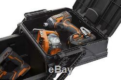 Heavy Duty Rolling Tool Box Chest Storage On Wheels With Expanding Lid Storage
