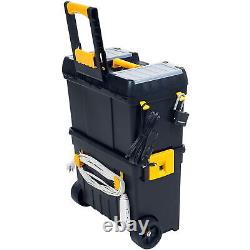 Heavy Duty Toolbox Mobile Rolling Tool Box Resin Storage Organizer withWheel NEW