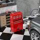 High Capacity 8-drawer Rolling Tool Chest With Wheels Storage Cabinet Red New