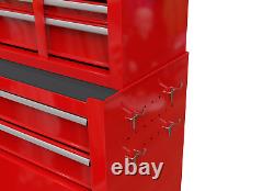 High Capacity 8-Drawer Rolling Tool Chest with Wheels Storage Cabinet RED New